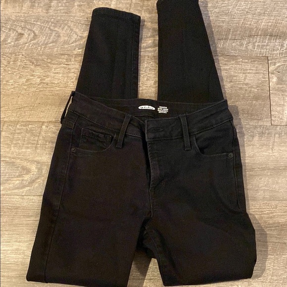 Old Navy Black Skinny Jeans Full-Length Denim - Picture 1 of 5